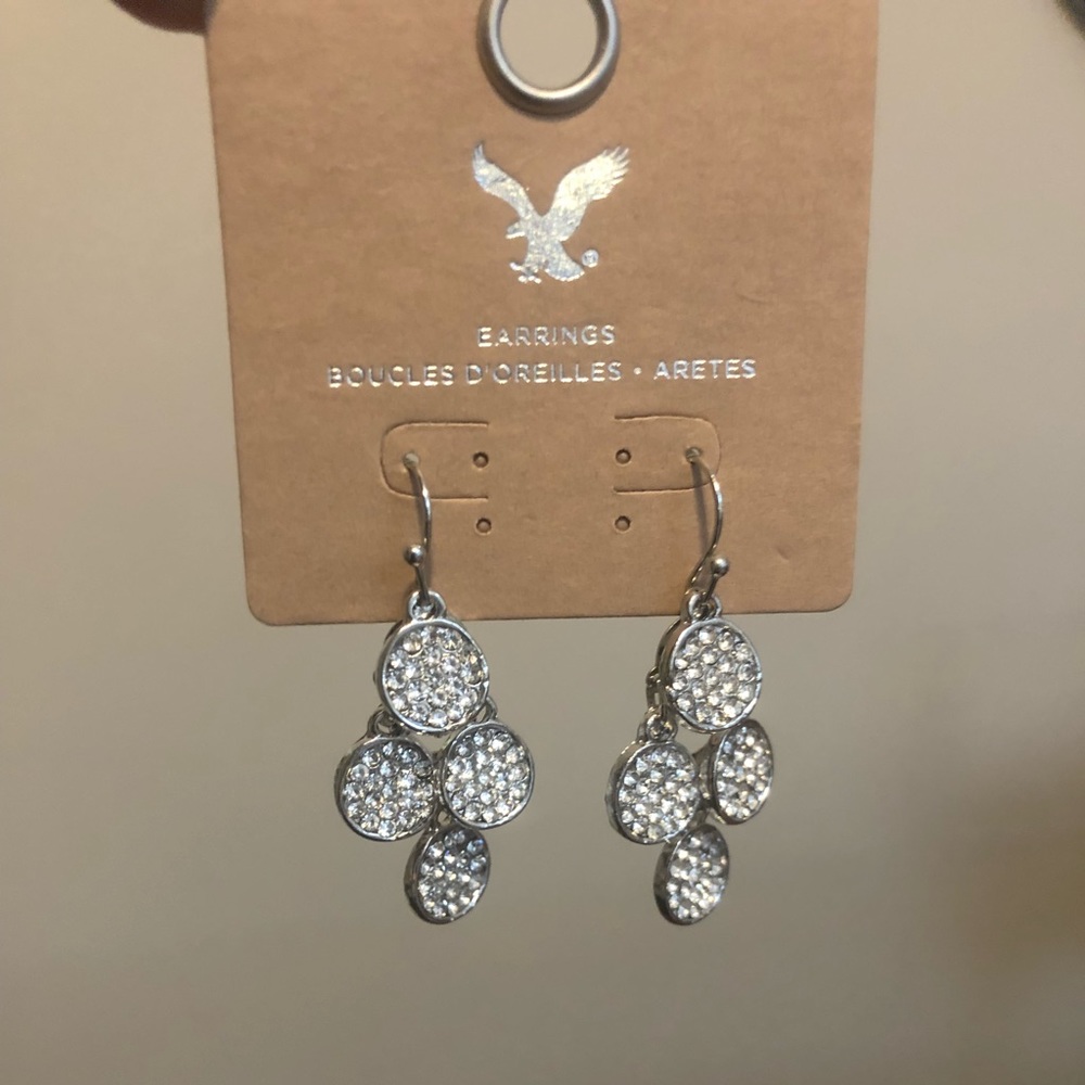 Silver American Eagle Earrings - NWT